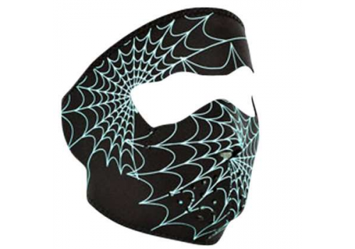Obrazna maska iz neoprena Zan HeadGear SpiderWeb