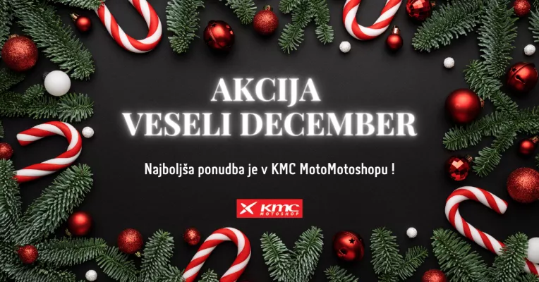 Akcija Veseli December v KMC MotoShopu
