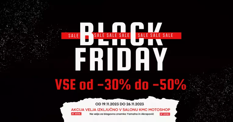 Black Friday V KMC MotoShopu-u